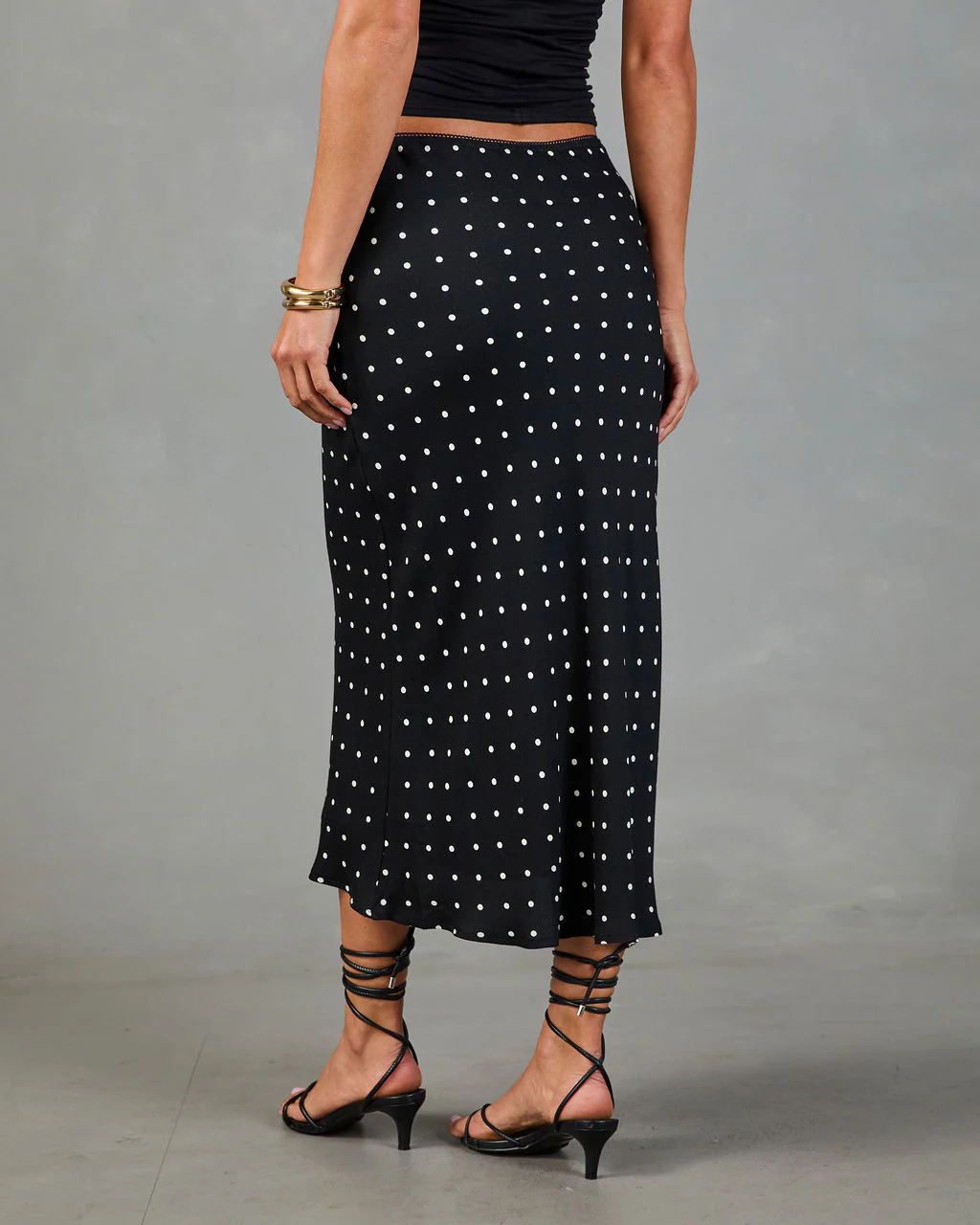 Summer Lust Polka Dot Midi Skirt - Image 4
