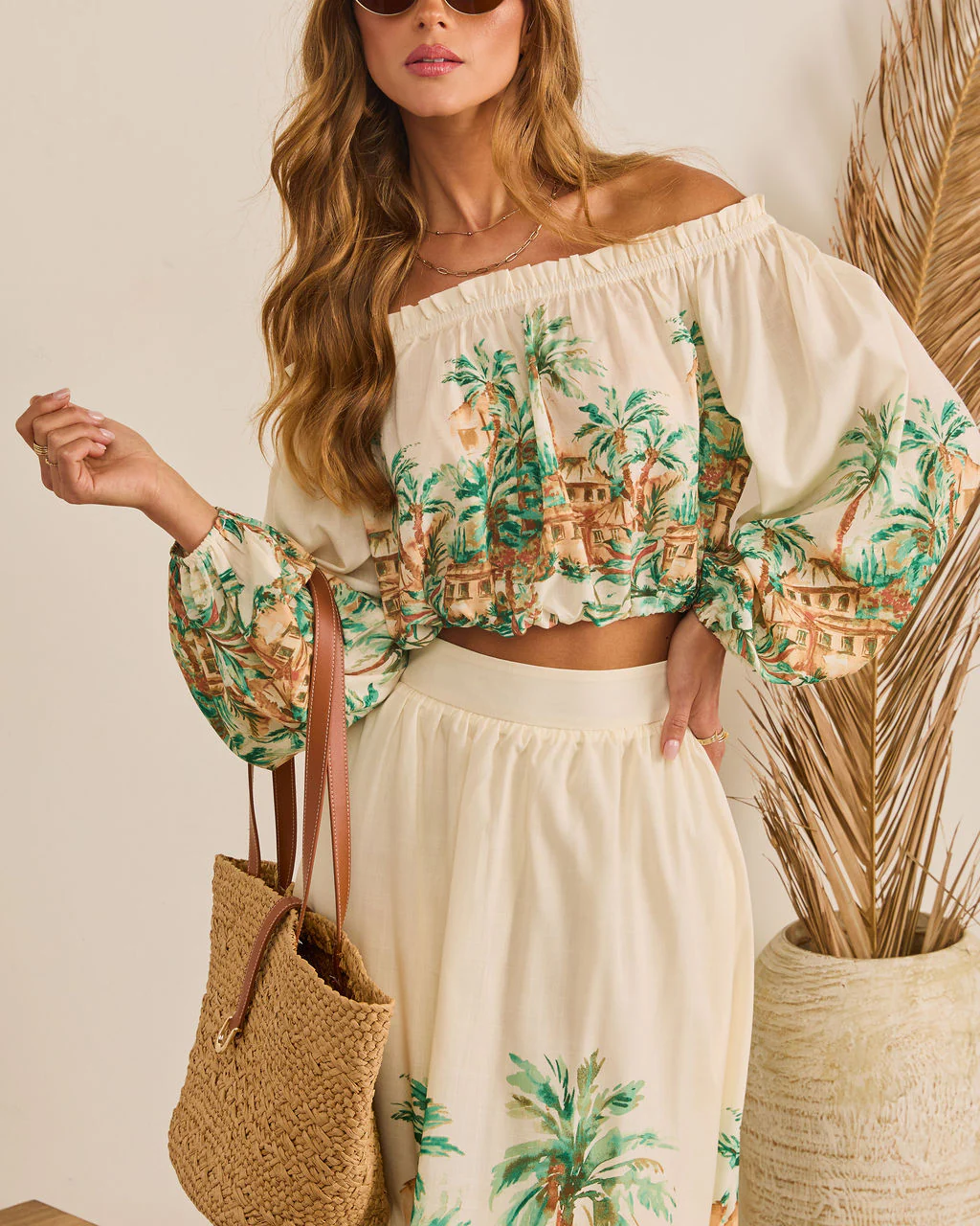 Sun Club Novelty Off The Shoulder Top