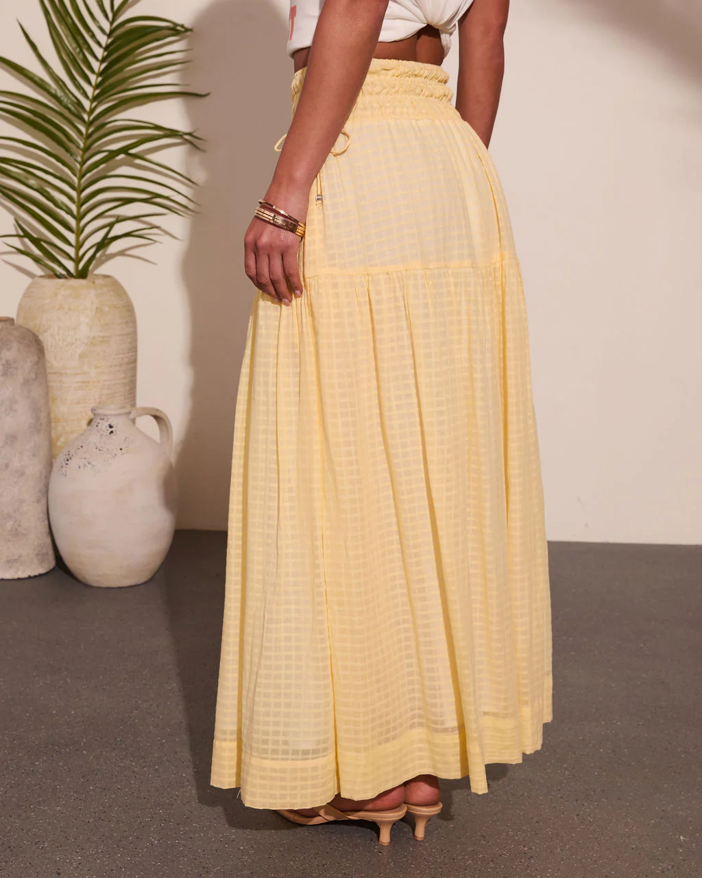 Sunset Layover Cotton Maxi Skirt - Image 4