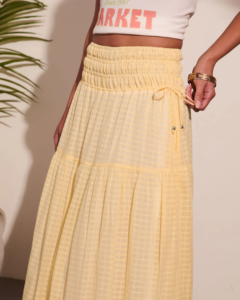 Sunset Layover Cotton Maxi Skirt - Image 6