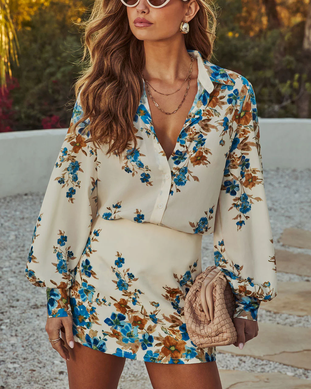 Talaeh Printed Button Up Top - Image 3
