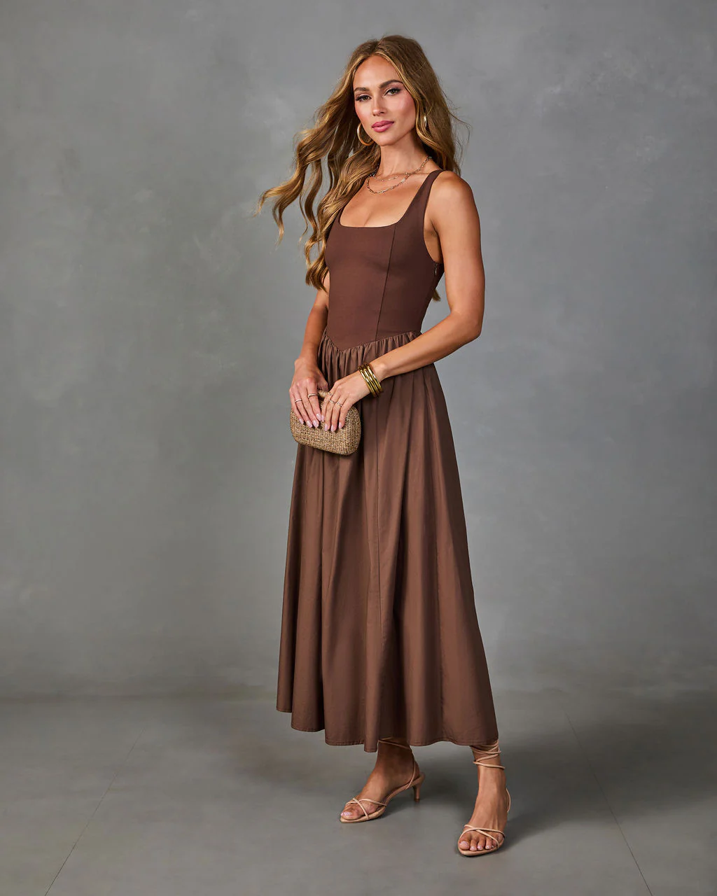 Timeless Charm Pleated Maxi Dress - Image 3