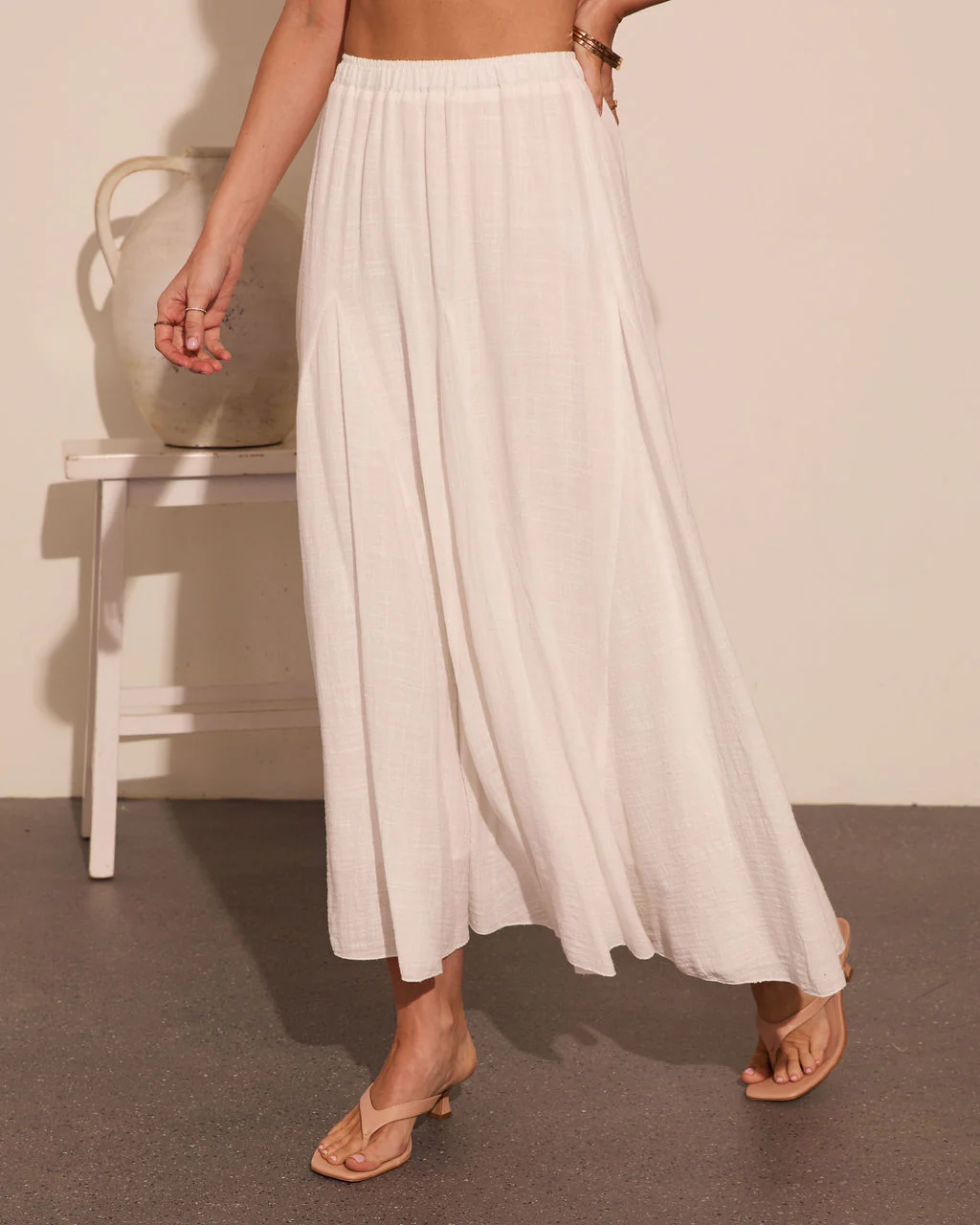 Timeless Coast Cotton Maxi Skirt - Image 3