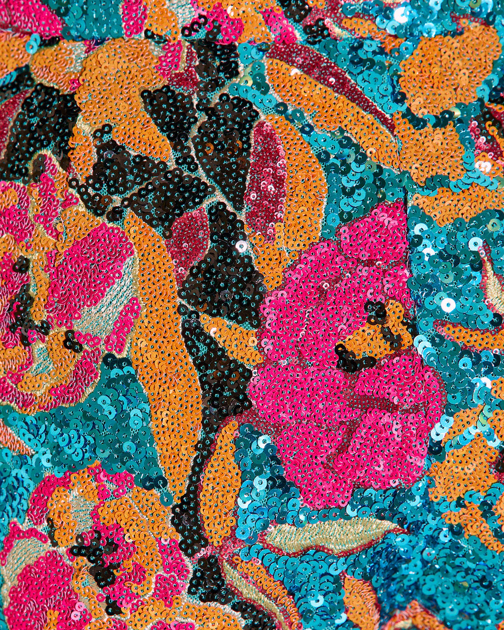Tropical Nights Floral Sequin Embellished Shorts - Image 12
