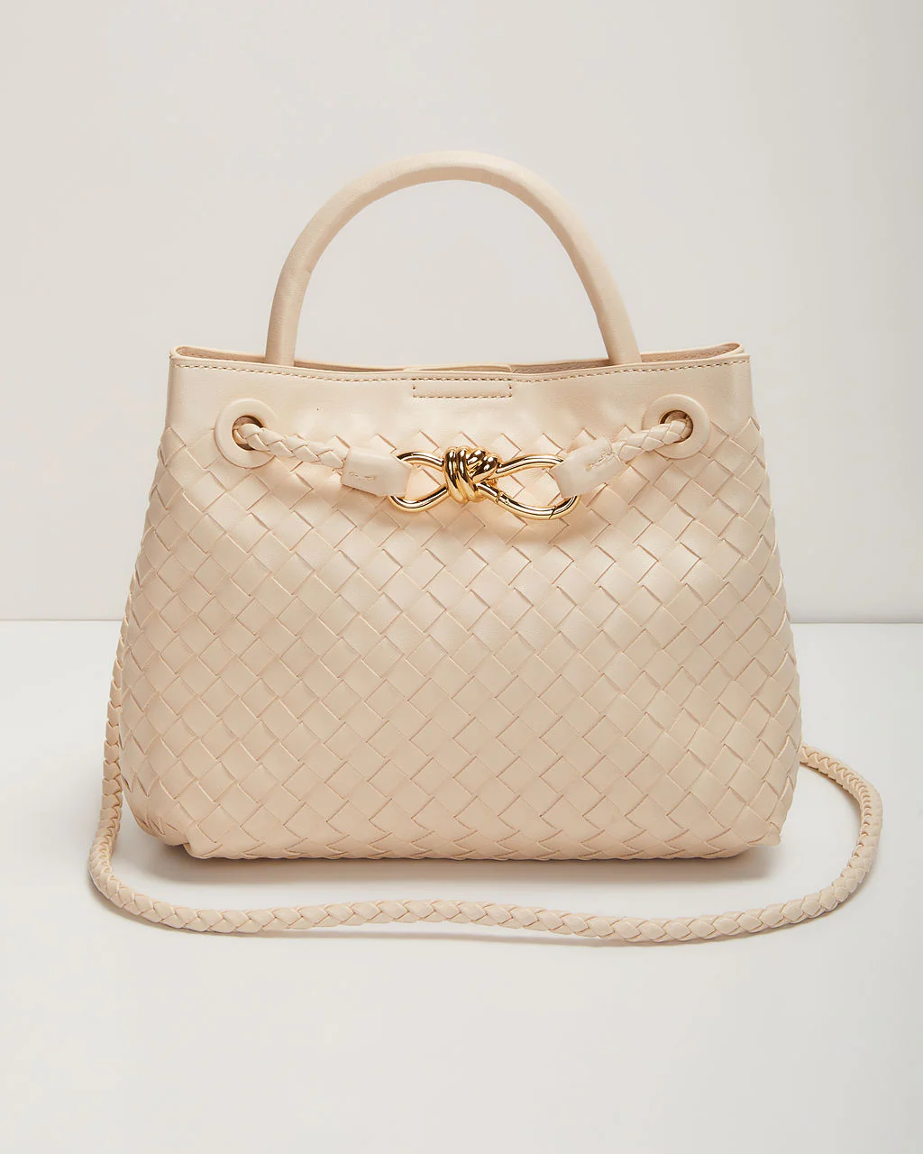 Vita Woven Bow Detail Crossbody Bag - Image 13