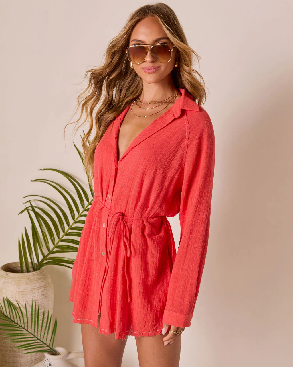 Wave Whisper Long Sleeve Romper - Image 3