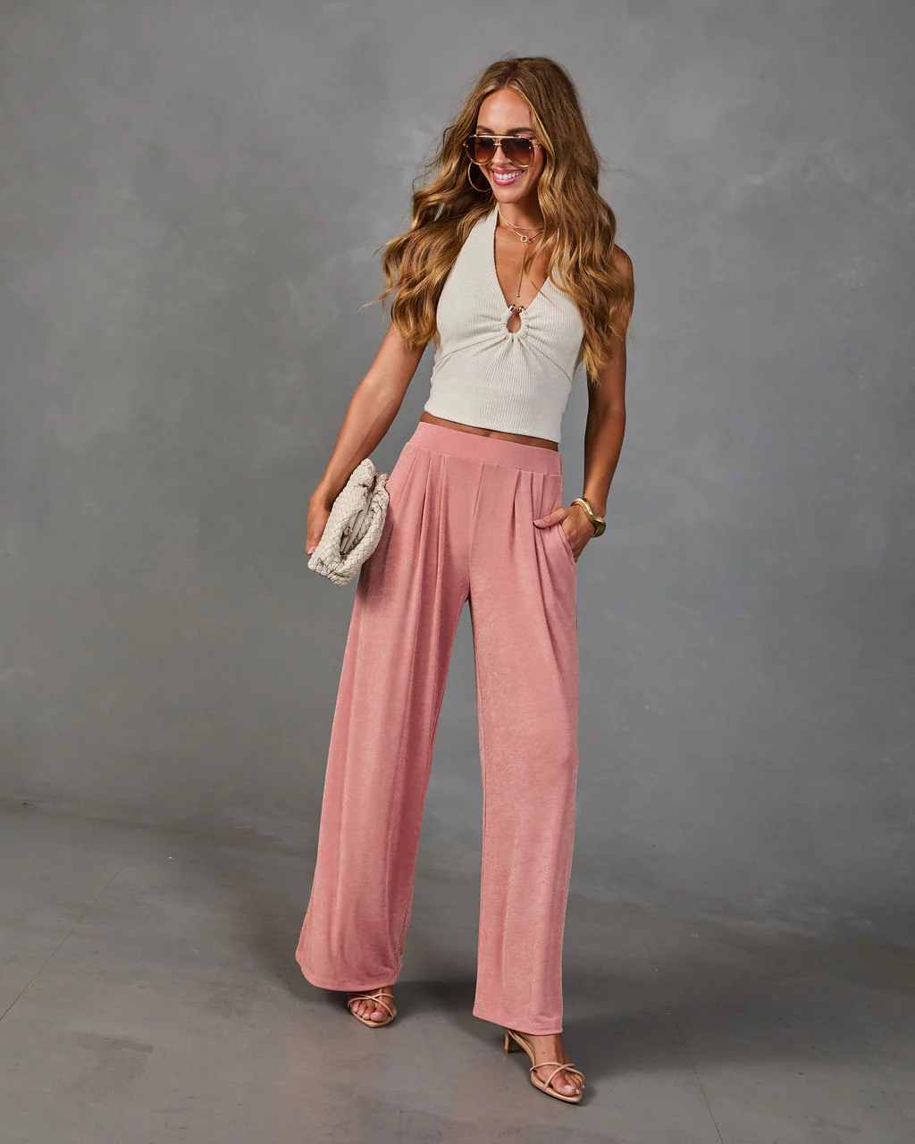 Zurrie Pleated High Rise Wide Leg Pants - Image 5